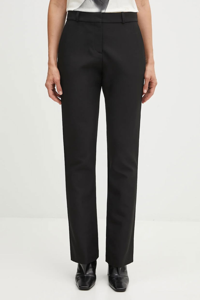 Housut Coperni Coperni Boyfriend High-Waist Trousers Musta | COPP117F3004