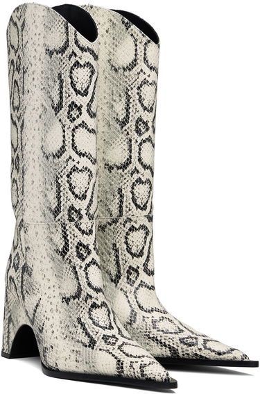 Tennarit ja kengät Coperni Snake Print Bridge Cowboy Boots Valkoinen | COPSH16F6003, 3
