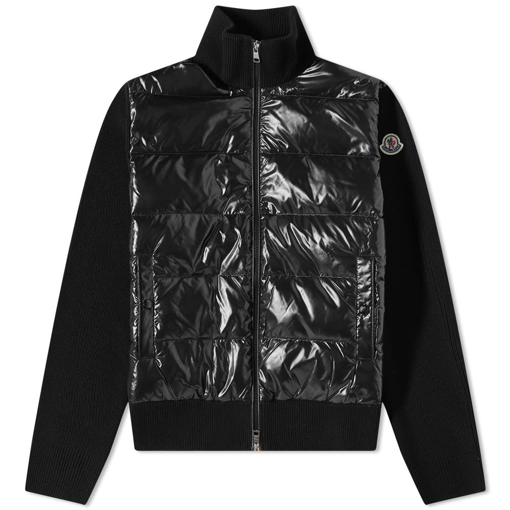 Takki Moncler Down Front Knit Jacket Musta | 9B000-08-M1131-999, 0