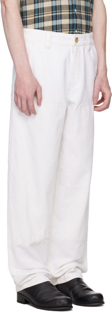 Cargo housut A.P.C. A.P.C. Gustav Carpenter Pants Valkoinen | COGZV-M08484, 4