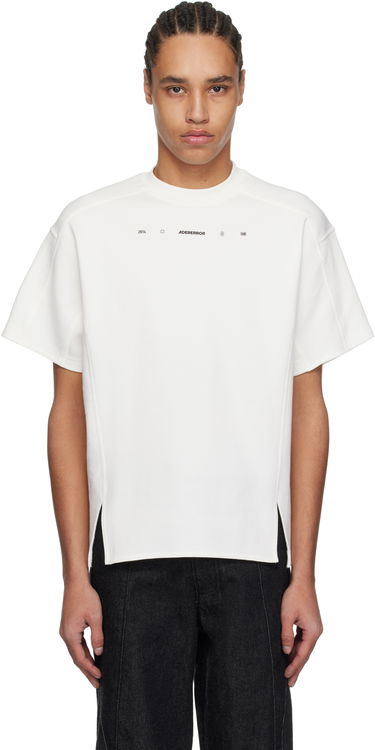 T-paita ADER ERROR ADER error 0103 Split Hem T-Shirt Valkoinen | BO01SSTS0103OW, 0
