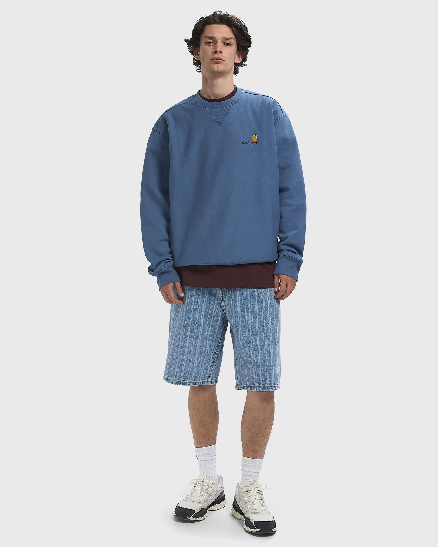 Huppari Carhartt WIP Carhartt Script Sweatshirt Sininen | I025475-1YI.XX, 1