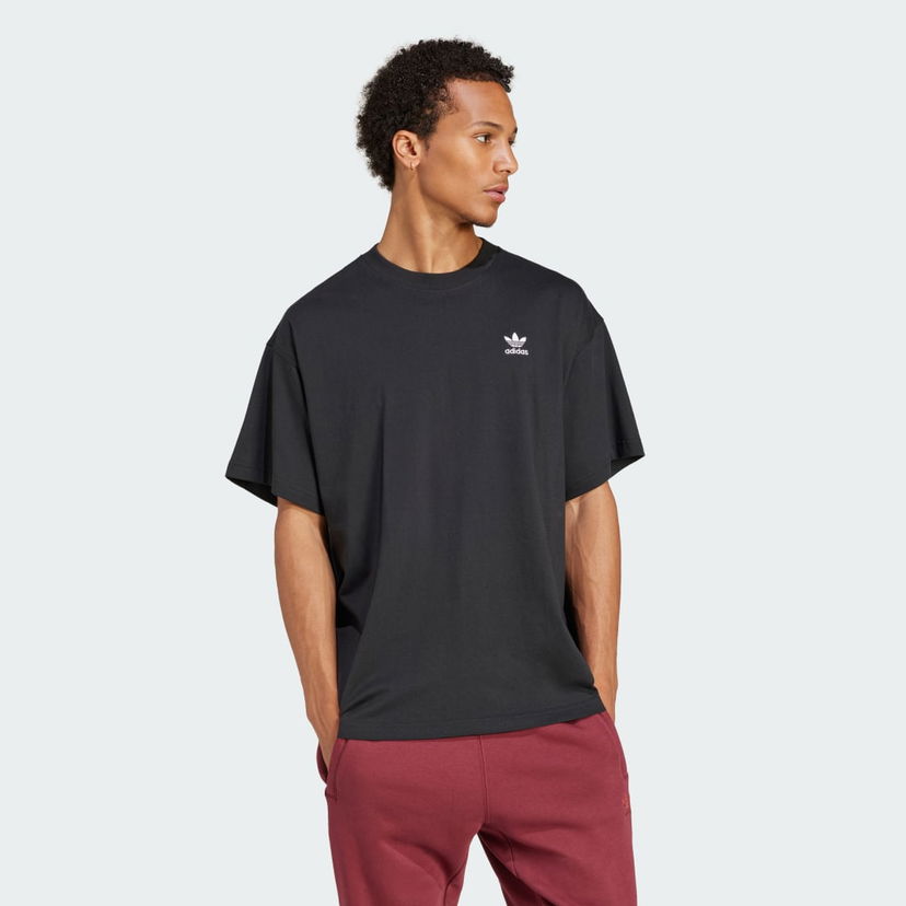 T-paita adidas Performance Trefoil Essentials Oversized T-Shirt Musta | JD0349