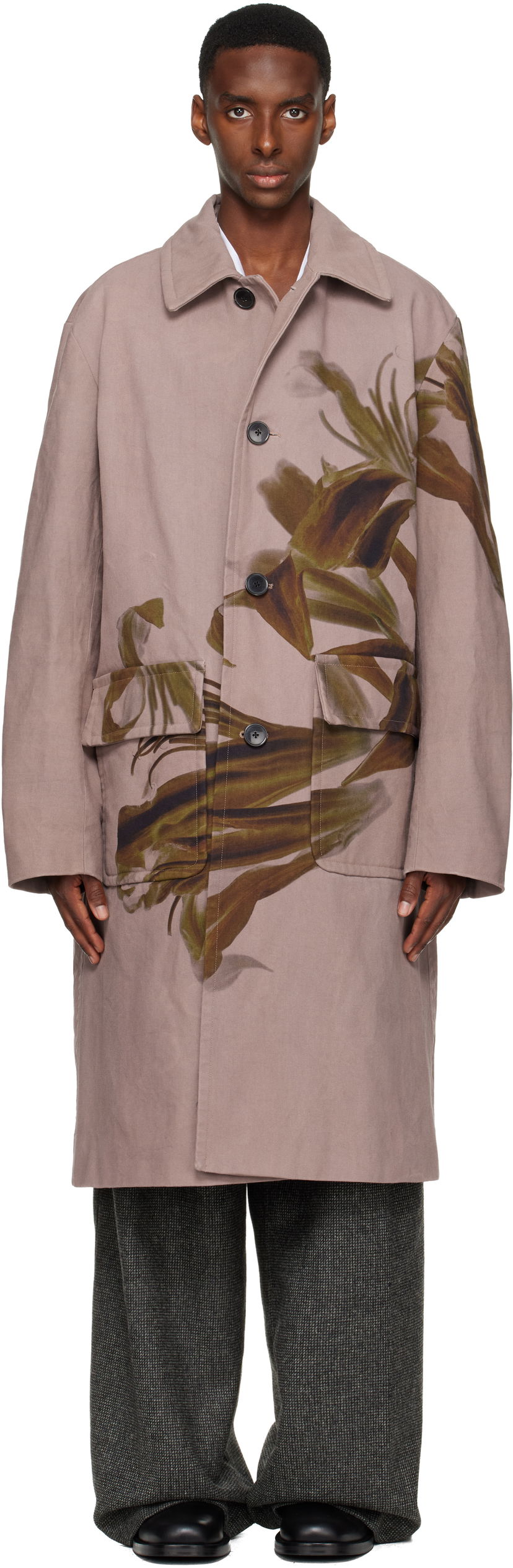 Takit Dries Van Noten Dries Van Noten Floral Coat Monivärinen | 252-020209-2368