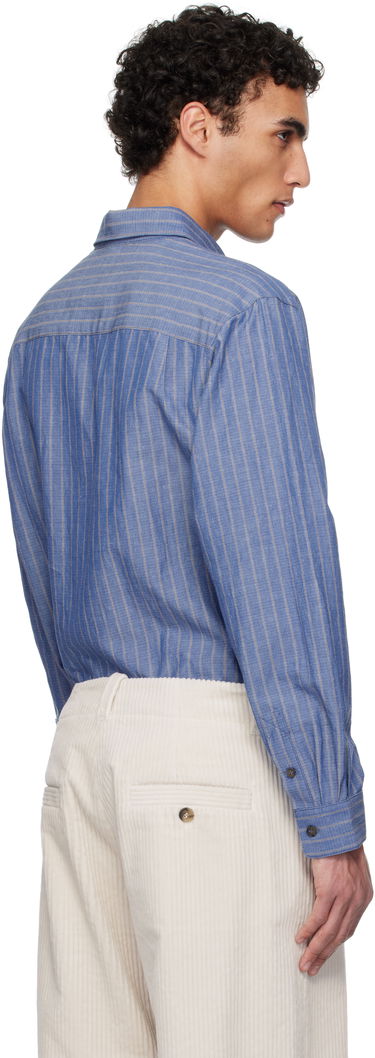 Paita A.P.C. A.P.C. Striped Button-Down Shirt Sininen | COHFW-H12532, 2