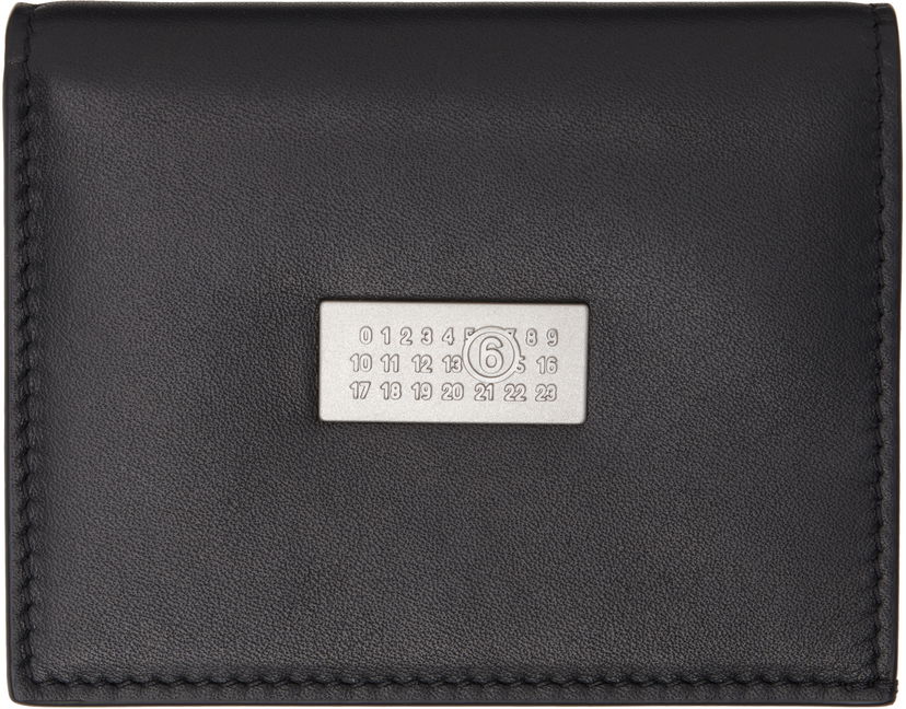Lompakko Maison Margiela MM6 Maison Margiela Leather Bifold Wallet Musta | SA5UI0015 P7258