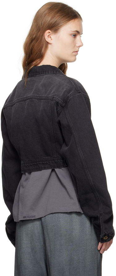 Takki We11done We11done Cropped Denim Jacket Musta | WD-DJ2-24-337-W-BK, 2