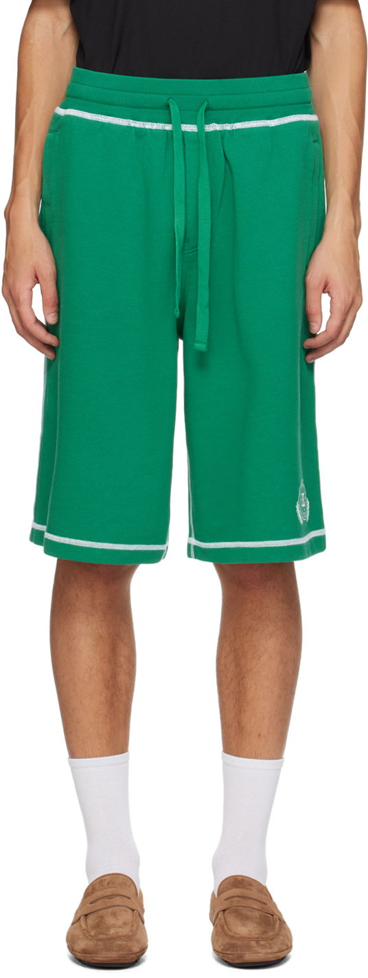 Shortsit Dolce & Gabbana Embroidered-Logo Shorts Vihreä | GP08BZG7NON