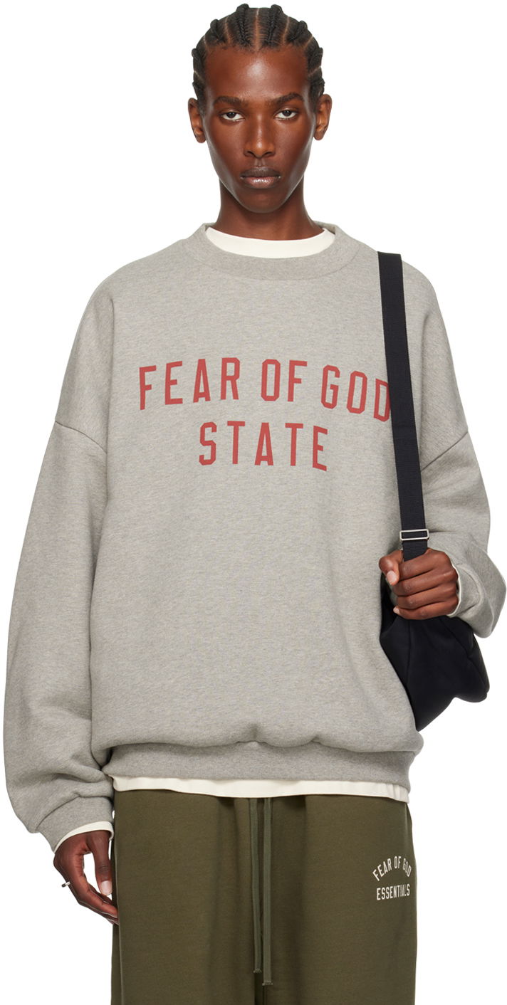 Huppari Fear of God Crewneck Sweatshirt Harmaa | 192BT246261F
