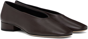 Vaatteet Aeyde Aeyde Delia Leather Ballerina Flats Ruskea | A11-FL-GELR25BL18-SS24-953-007, 3