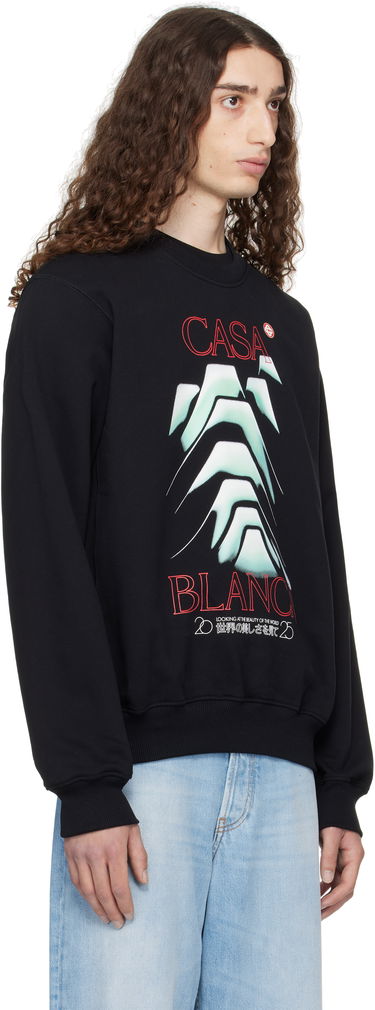 Huppari Casablanca Casablanca Frosty Mountain Graphic Sweatshirt Musta | MPF25-JTP-293-05, 1