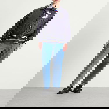 Bomber-takki BEAMS BEAMS Satin Varsity Jacket Tummansininen | 1118-3294-139-79, 4