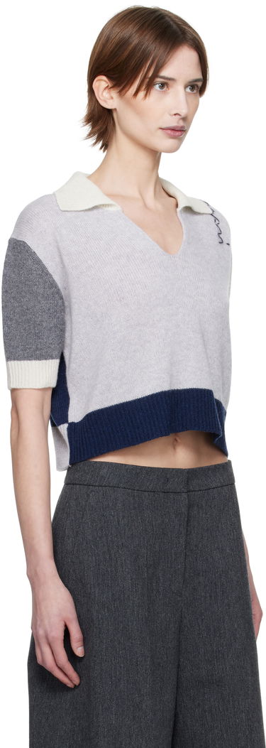Villapaita Marni Marni Cashmere Color-Block Polo Harmaa | CVMD0150EQ UFX385, 1