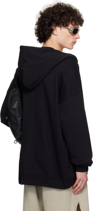 Huppari Rick Owens Rick Owens Champion Edition Jumbo Jason's Zip Hoodie Musta | CM01E1663 CHFE FELPA, 2