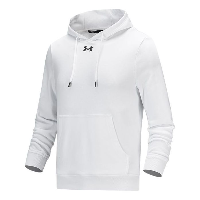 Huppari Under Armour Hustle Fleece Hoodie Valkoinen | 21600303-100