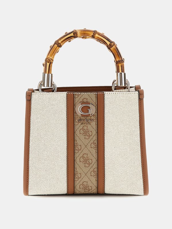 Käsilaukku GUESS Kerima 4G Logo Mini Handbag Beige | HWAG9337770