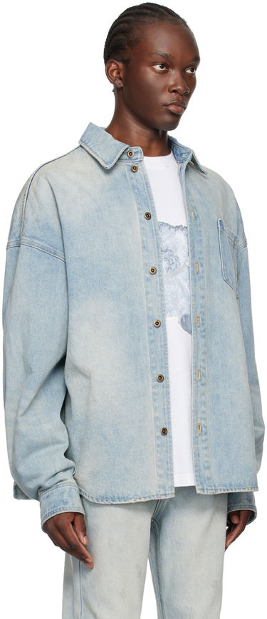 Paita We11done Washed Denim Shirt Sininen | WD-DB2-24-354-U-SK, 1