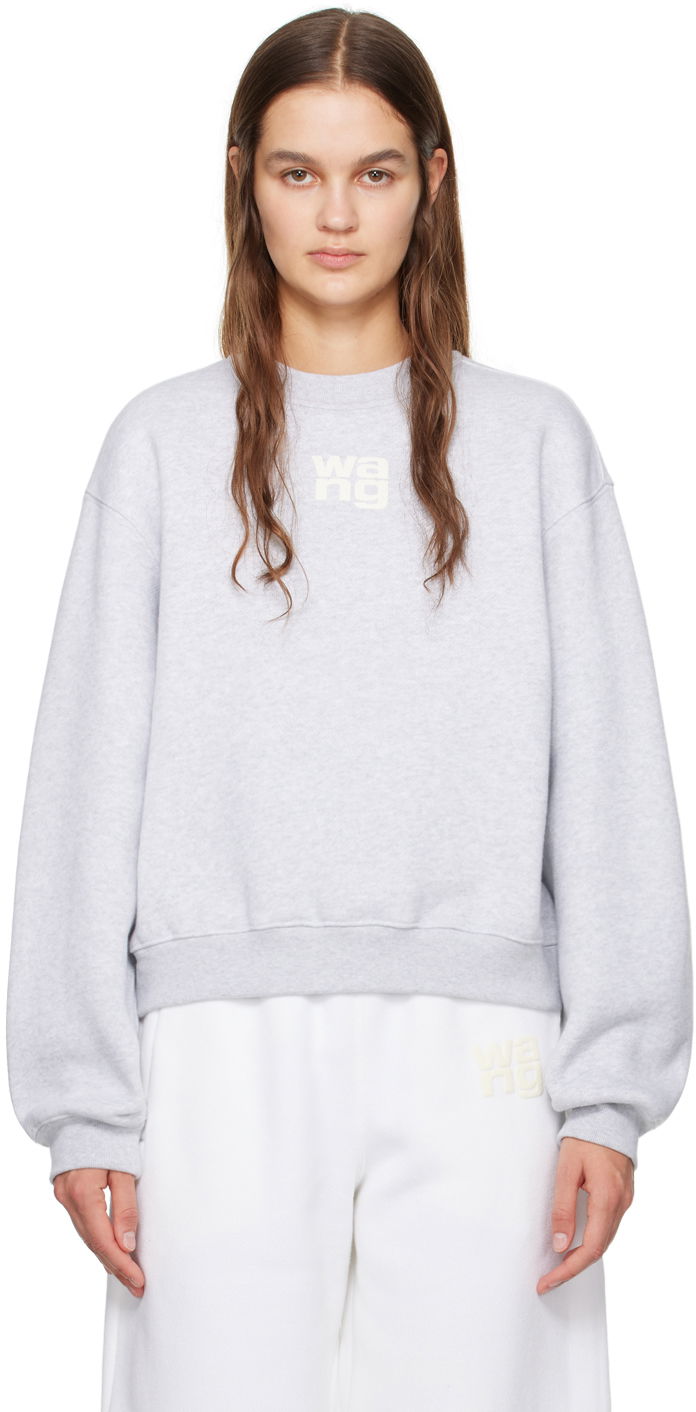 Huppari Alexander Wang Crewneck Sweatshirt Harmaa | 4CC3221360