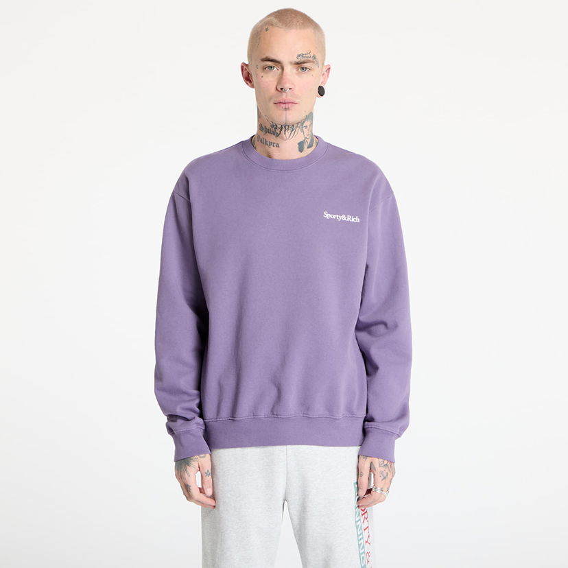 Villapaita Sporty & Rich Sporty & Rich Health Is Wealth Crewneck Sweatshirt Violetti | ST071514300PU09
