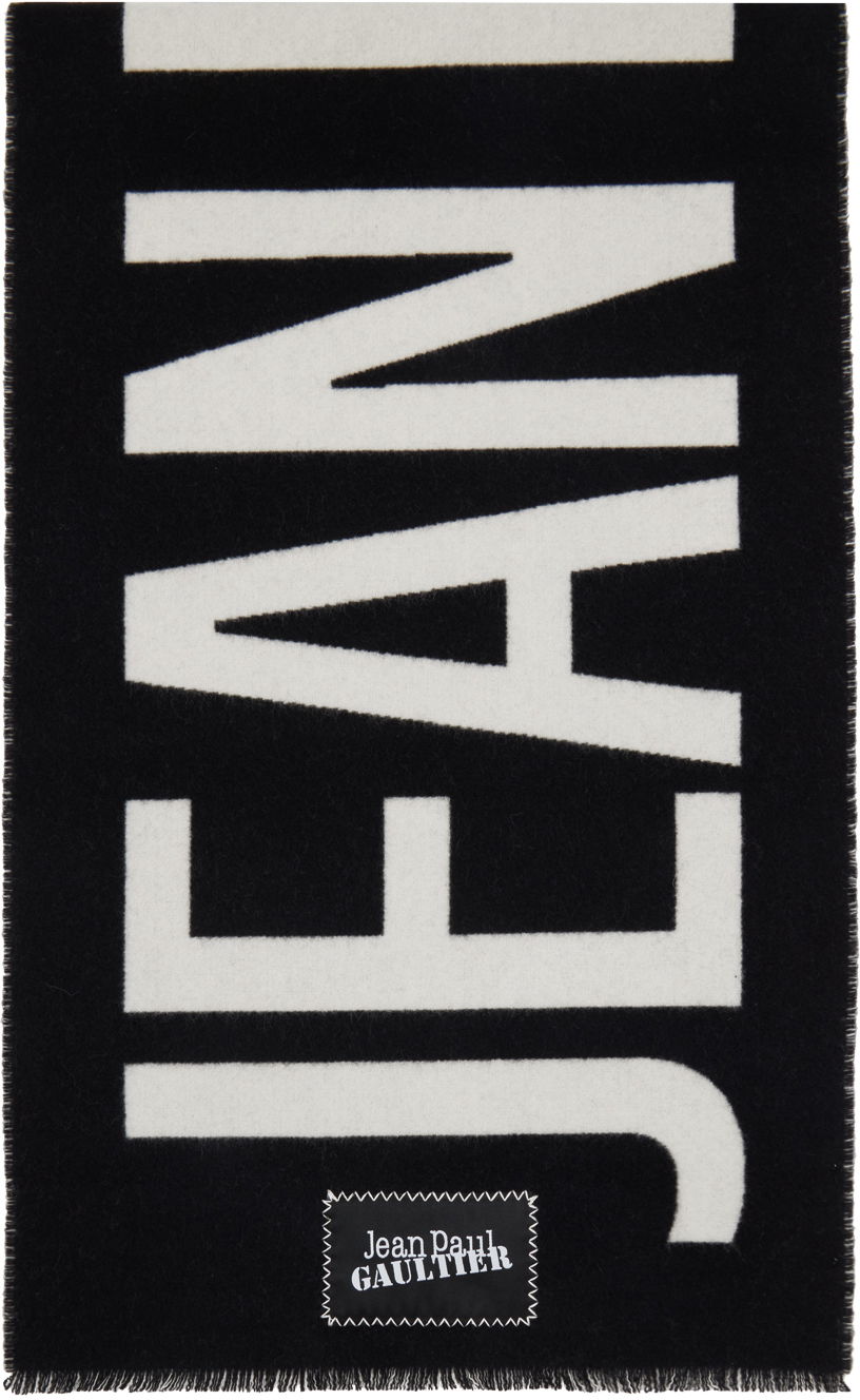 Huivi Jean Paul Gaultier Gaultier 'The Jean Paul Gaultier' Logo Scarf Musta | 24/30-U-EC035P-C549-0001