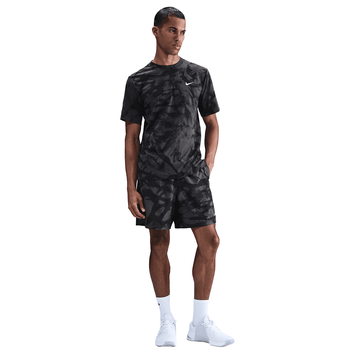 Shortsit Nike Dri-FIT Form 7" Print Training Shorts Musta | HV0431-060, 0