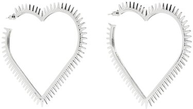 Korvakorut We11done We11done Large Spike Heart Earrings Metallinen | WD-AJ1-23-514-U-SV, 1