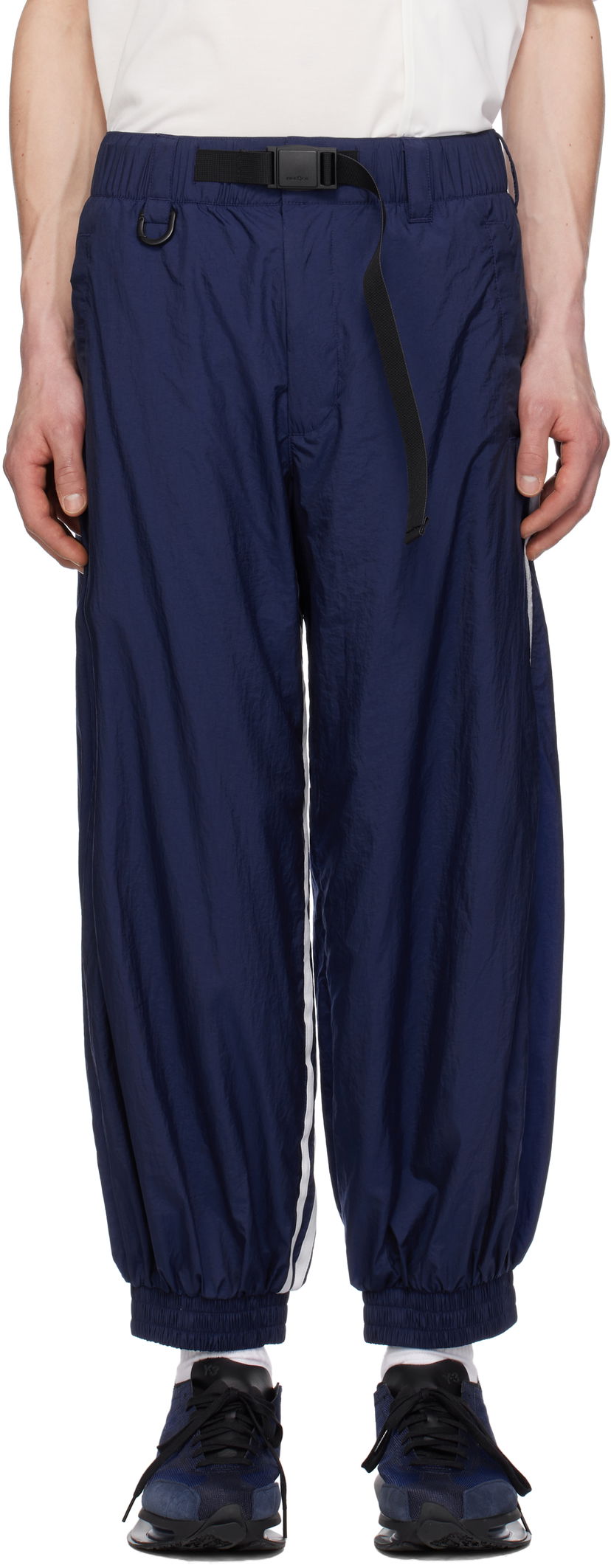 Verryttelyhousut Y-3 Y-3 3-Stripes Nylon Sweatpants Sininen | JM7789