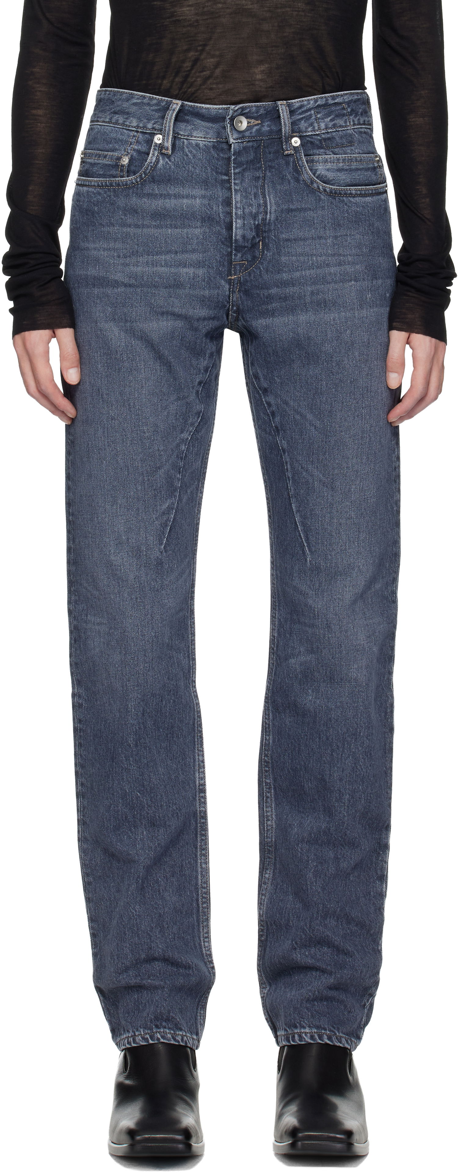 Jeans Rick Owens Concordians Fog Cut Jeans Sininen | DU02E7397 DGY, 0