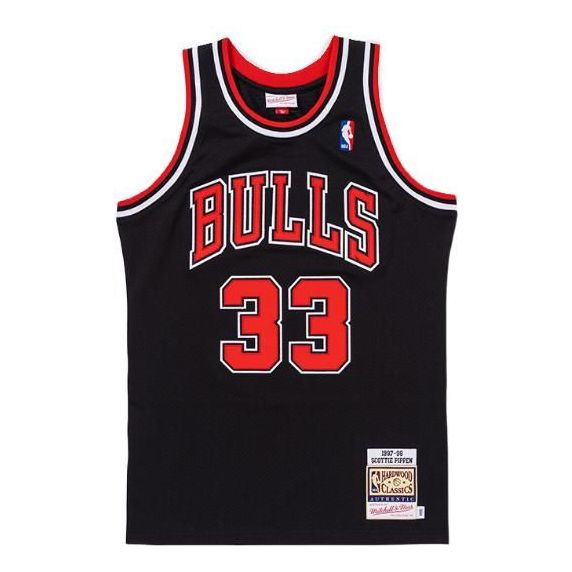 Jersey Mitchell & Ness Mitchell & Ness NBA Chicago Bulls 1997-98 Scottie Pippen Jersey Musta | AJY4GS18077-CBUBLCK97SPI