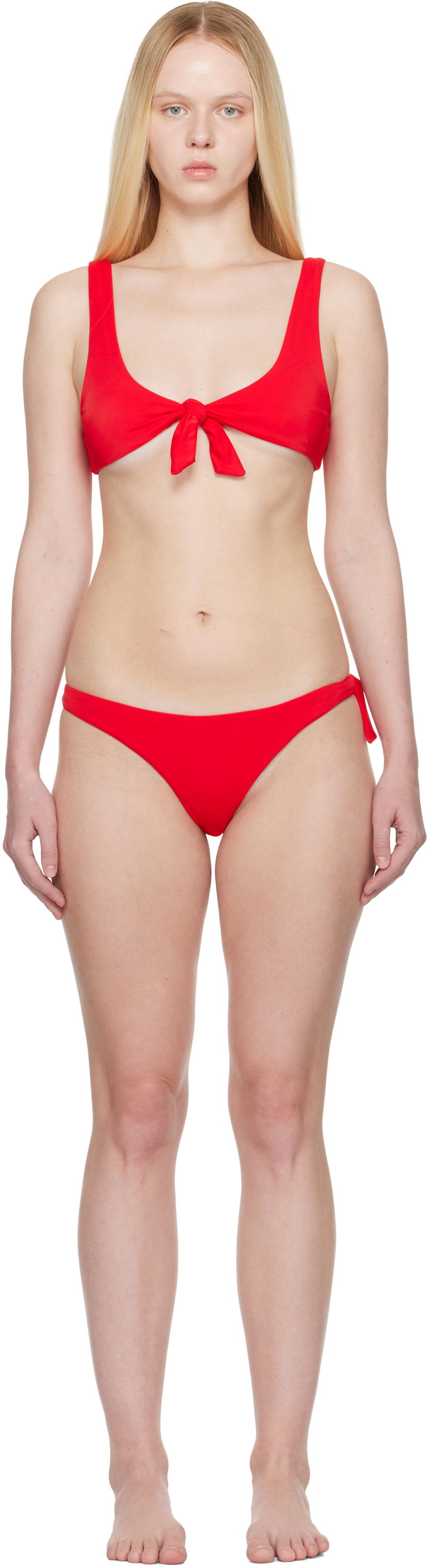 Uimapuvut The Attico Attico Self-Tie Bikini Punainen | 250WBC00007 PAA094AA