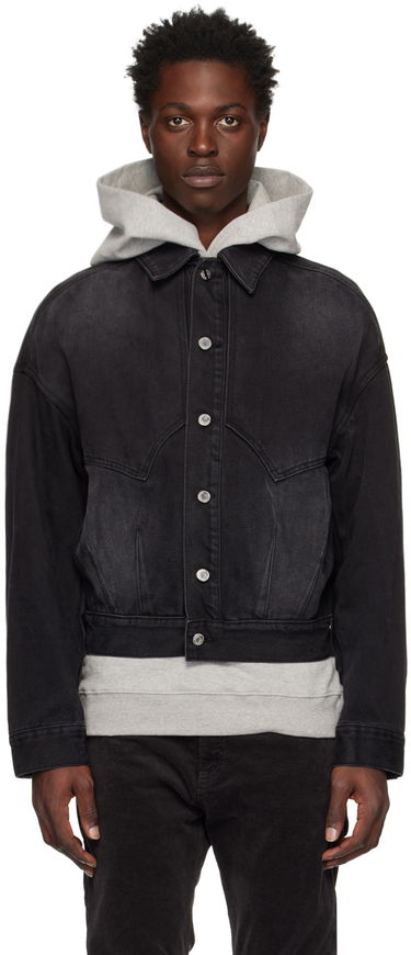 Takki We11done We11done Relaxed-Fit Denim Jacket Musta | WD-DJ3-22-303-U-BK, 0