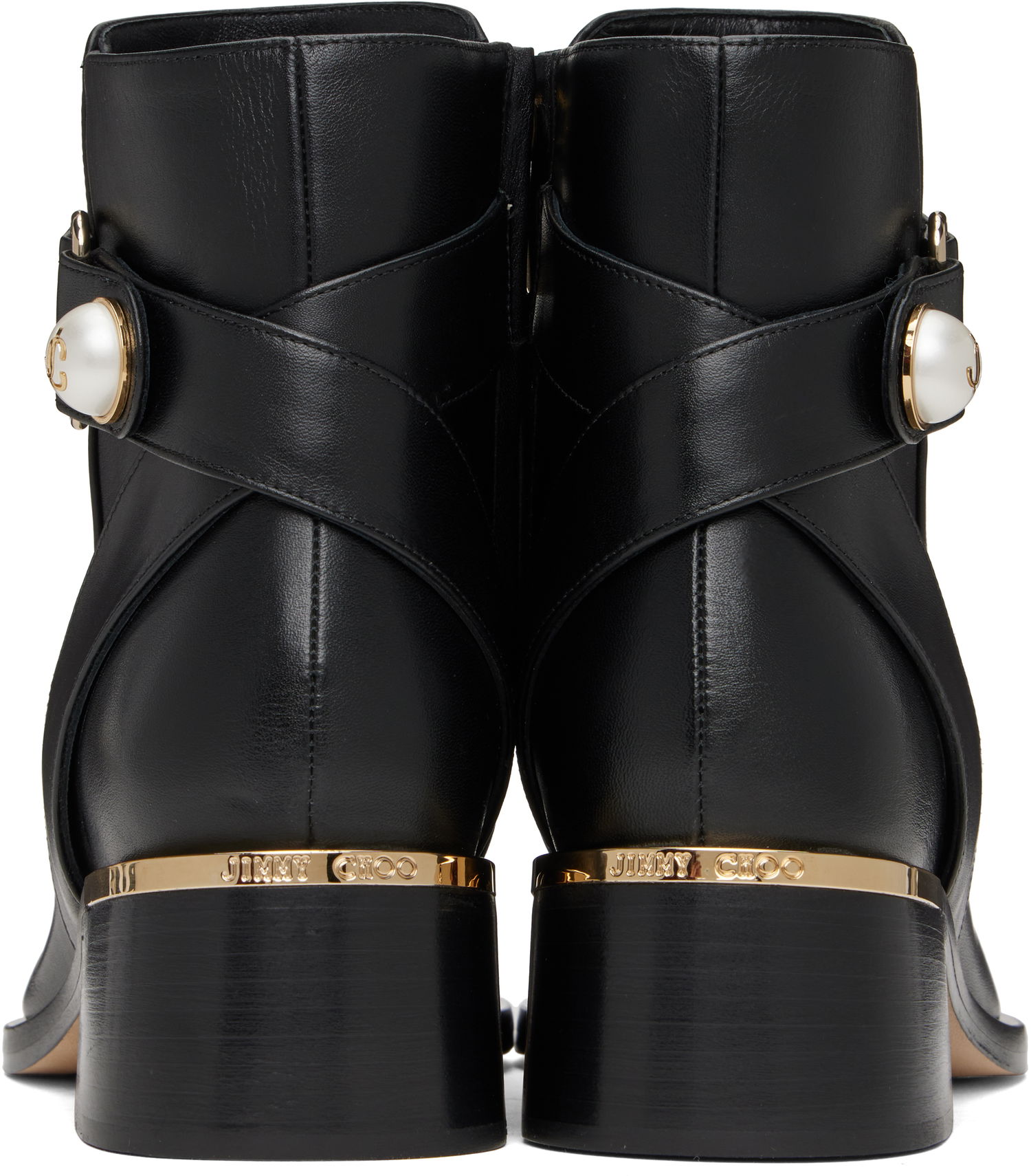 Kengänhoito Jimmy Choo Jimmy Choo Noor 45 Ankle Boots Musta | NOOR 45 SQM, 1