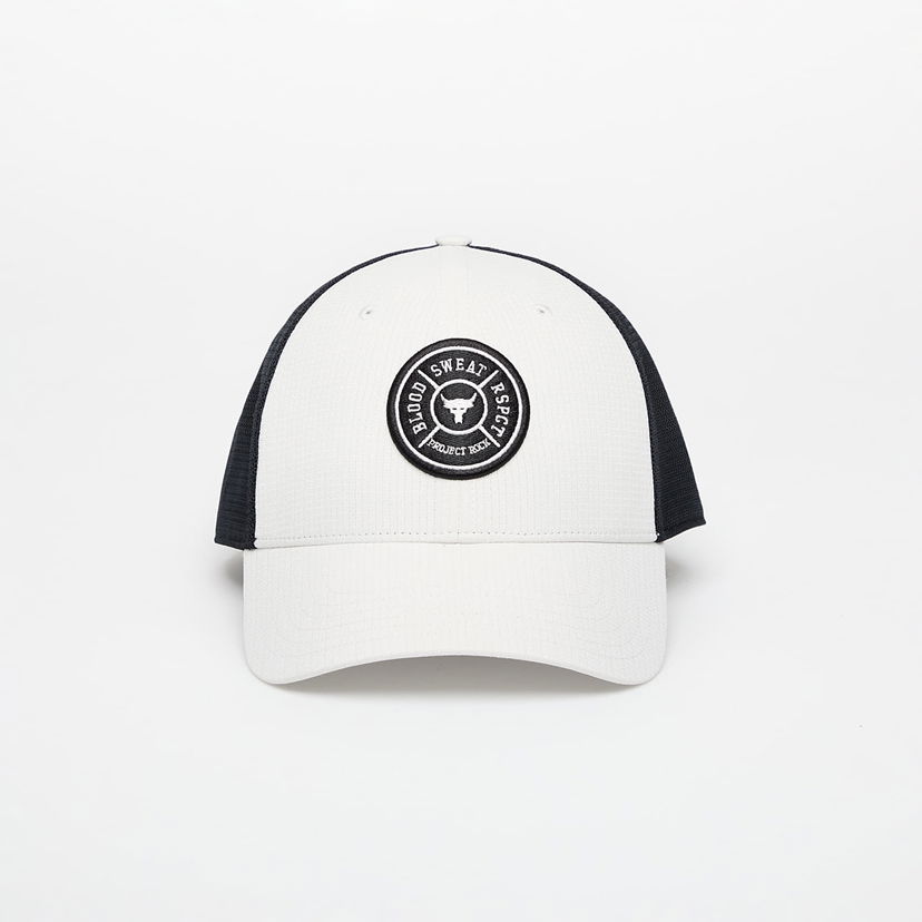 Korkki Under Armour Project Rock Trucker Cap Valkoinen | 1369815-114
