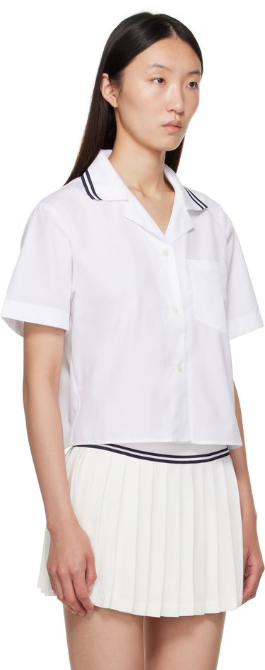 Paita Sporty & Rich Sporty & Rich 'SRC' Sailor Cropped Shirt Valkoinen | SI023602302WH01, 1