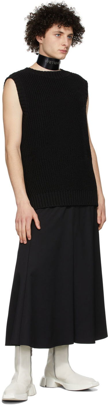 Villapaita We11done We11done Knit Monster Vest Musta | WD-KV1-22-607-U-BK, 3
