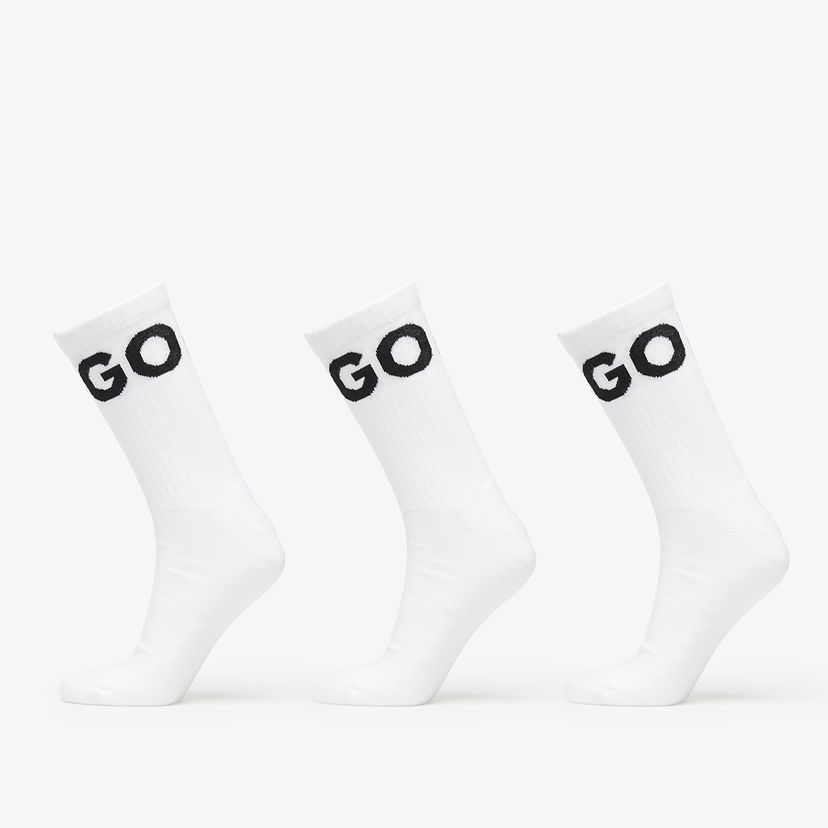 Sukat BOSS Hugo Boss 3-Pack Iconic Quarter Socks Valkoinen | 50531517-100