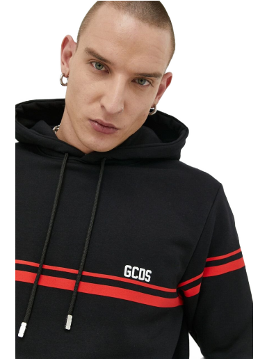 Huppari GCDS Low Logo Band Hoodie Musta | SS23M100158