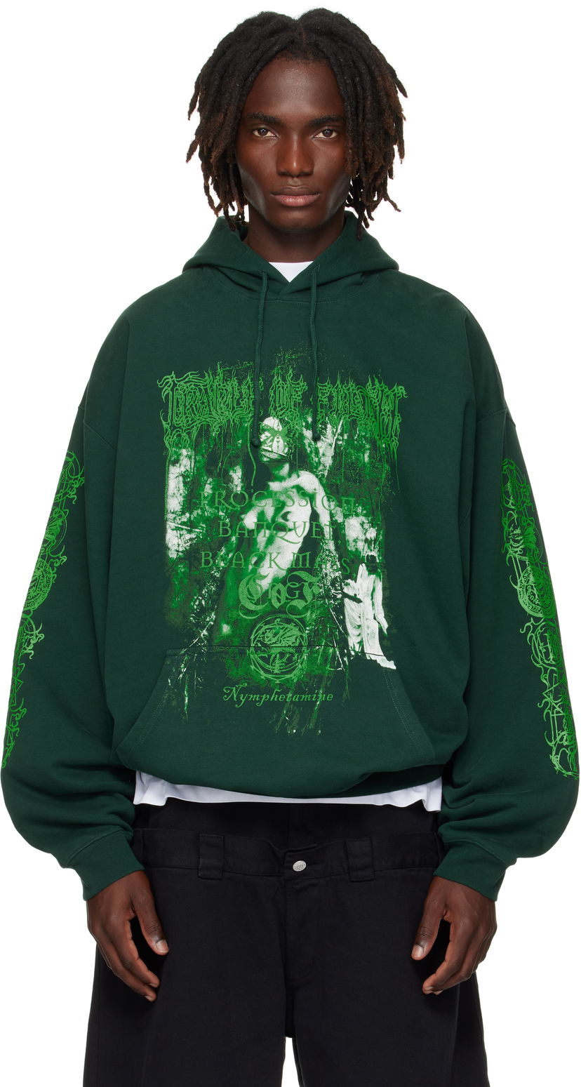 Huppari VETEMENTS Vetements Cradle of Filth Nymphetamine Oversized Hoodie Vihreä | UCF76HD750E