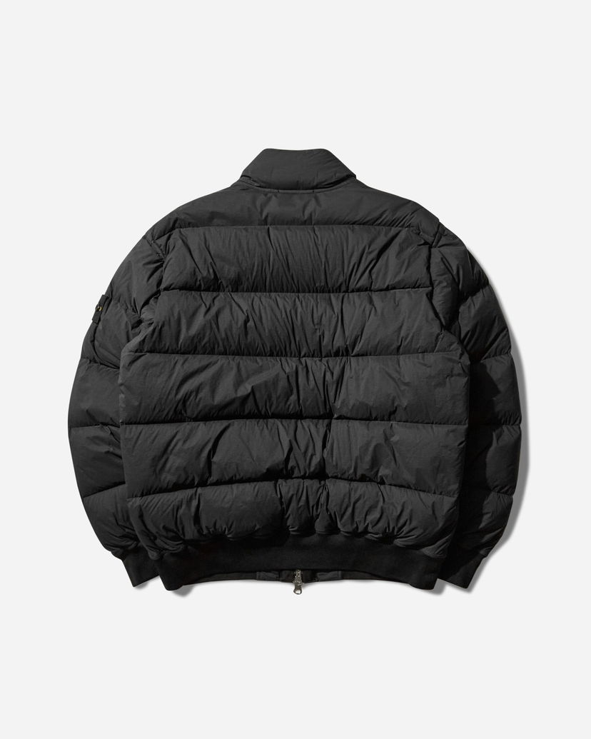 Bomber-takki Stone Island Tunnel Nylon Down-TC Bomber Jacket Musta | K2S15-4100039-S0028 V0029