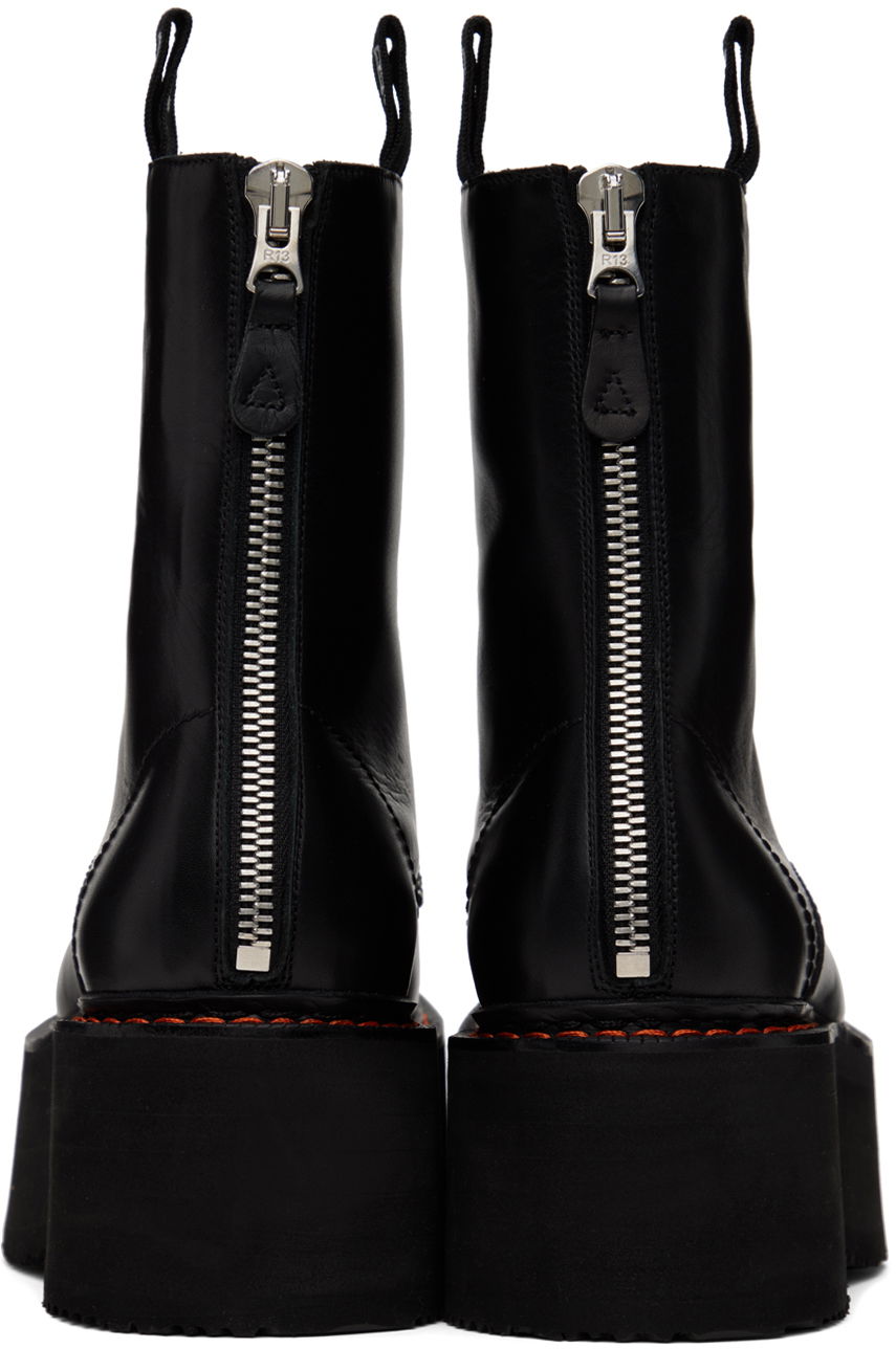 Vaatteet R13 R13 Double Stack Platform Boots Musta | R13WS026-S001A, 1