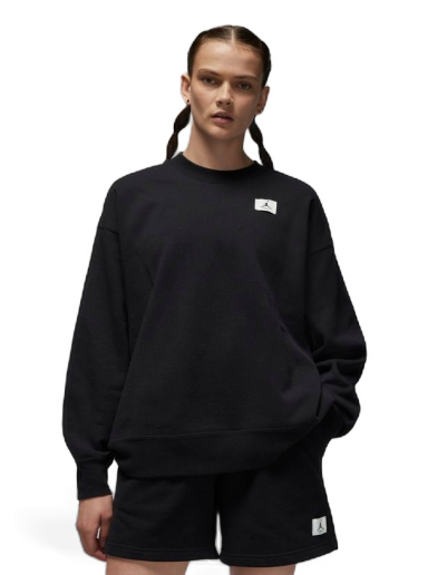 Huppari Jordan Jordan Flight Fleece Crew Musta | DQ4599-010