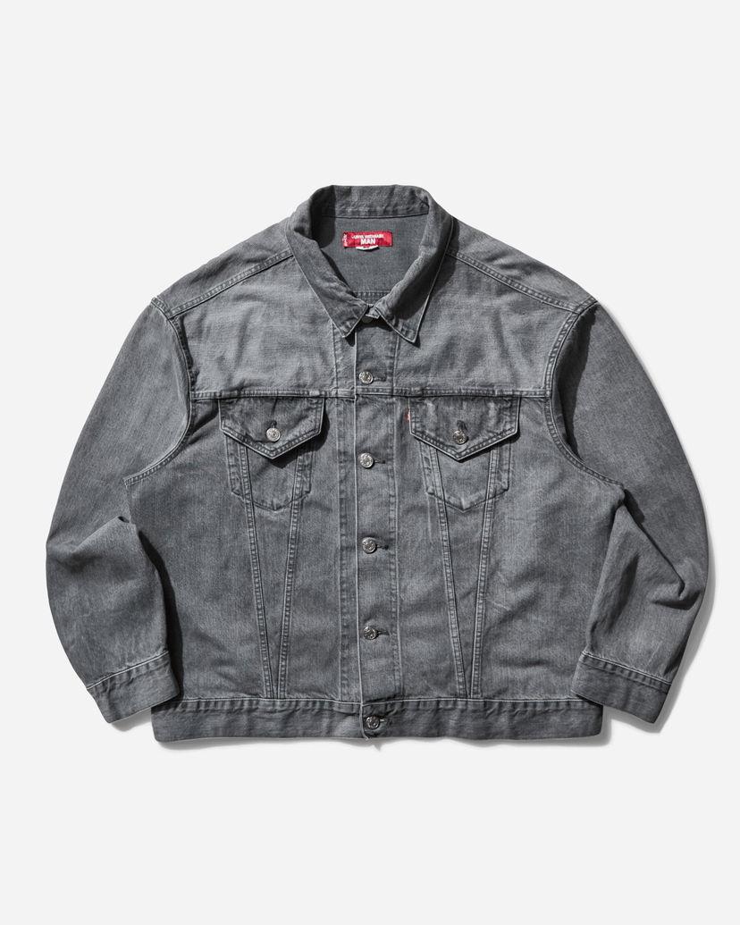 Takki Junya Watanabe Selvedge Denim Trucker Jacket Harmaa | WO-J203-051 001