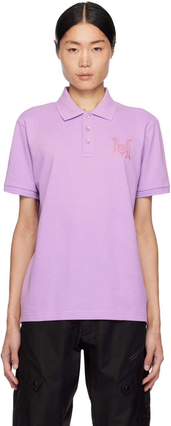 Poolopaita Moncler Patch Polo Tee Vaaleanpunainen | J10918A0000889A16, 0