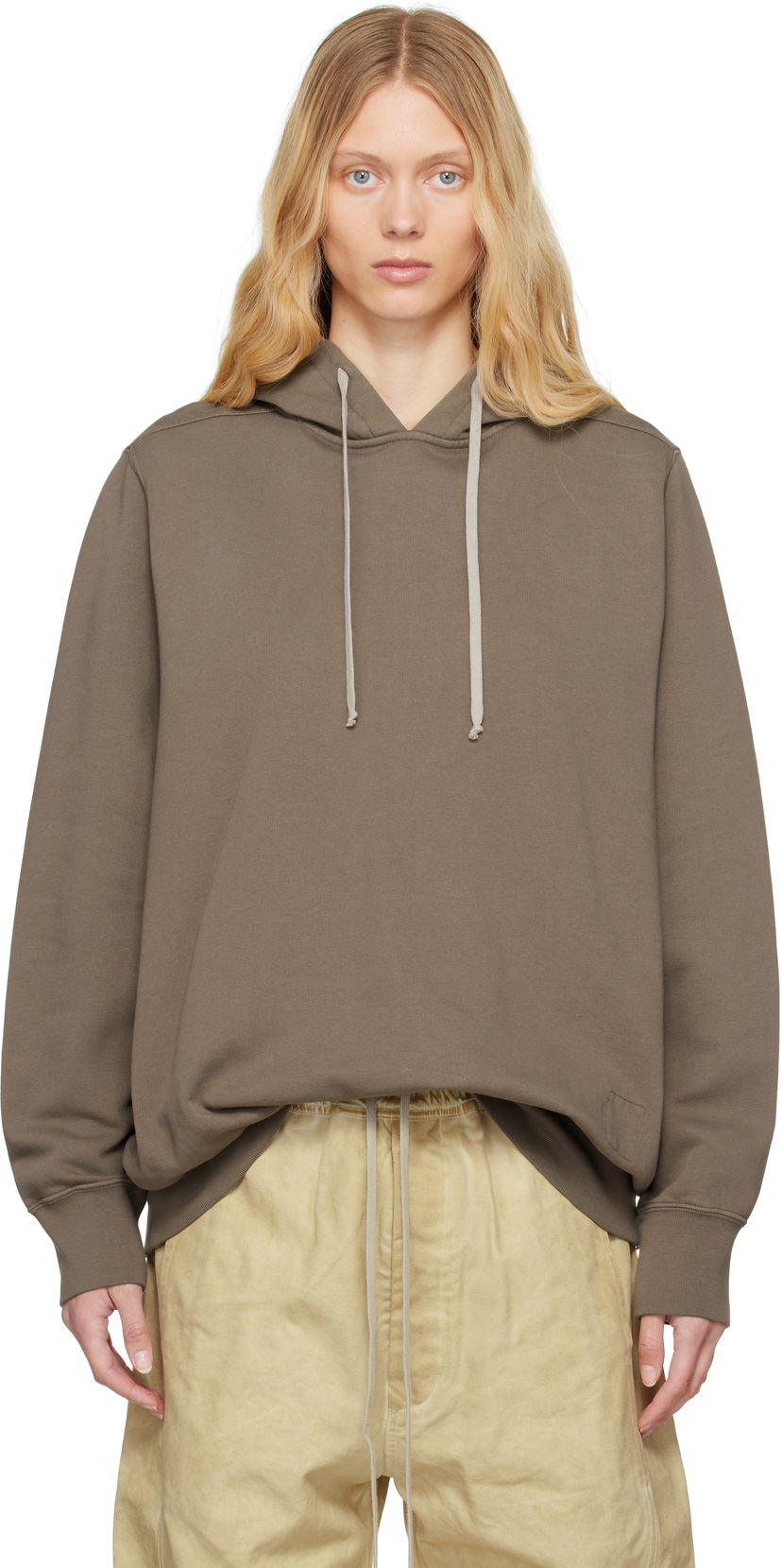Huppari Rick Owens Rick Owens DRKSHDW Hollywood Oversized Hoodie Ruskea | DS01E3241 FP