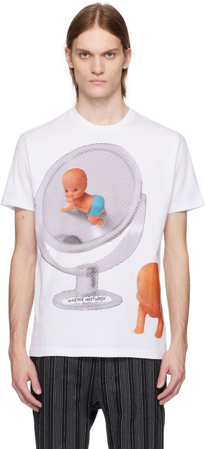 T-paita Vivienne Westwood Vivienne Westwood Baby Classic T-Shirt Valkoinen | 3G01003E-J001M-