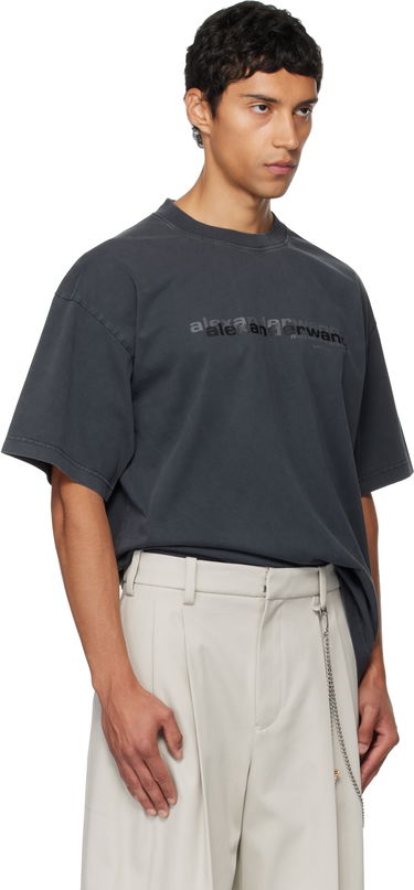 T-paita Alexander Wang Alexander Wang Short Sleeve T-Shirt Harmaa | UCC3251847, 1