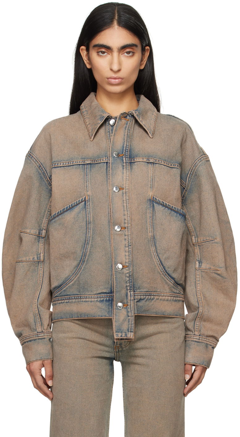 Takki Eckhaus Latta 'EL' Redux Denim Jacket Sininen | 1104-EL-PF24-S -