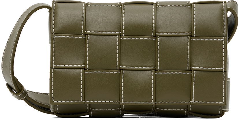 Olkalaukku Bottega Veneta Bottega Veneta Small Cassette Shoulder Bag Vihreä | 763686V39K0