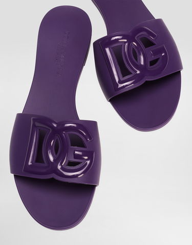 Asusteet Dolce & Gabbana Dolce & Gabbana Rubber Slides Violetti | CW2215AN9948H438, 3