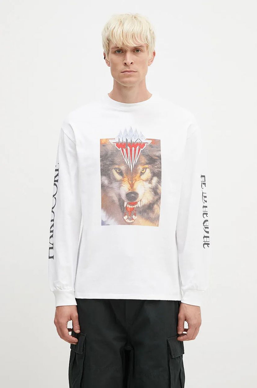 T-paita Aries Wolf T-Shirt With Print Valkoinen | AR6002202